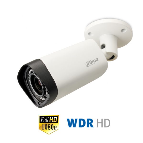 TUBO EXTERIOR | APTINA 1/3" ICR | 2.0 MP | WDR | IR: 30m | IP66 | PoE - DH-IPC-HFW2201R-ZS