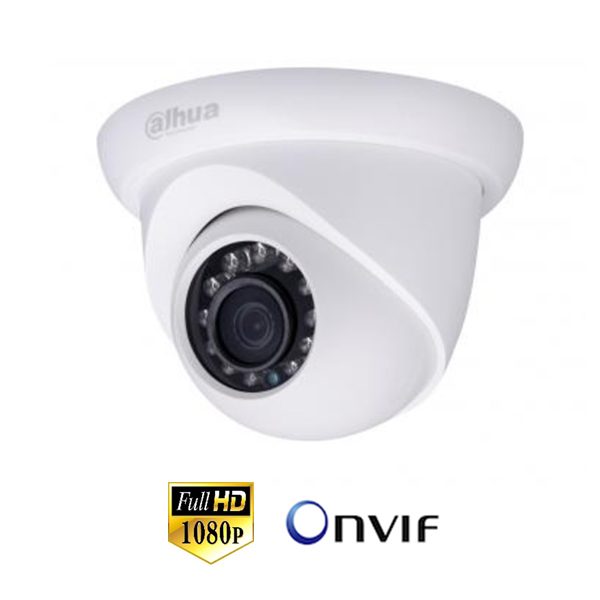DOMO EXTERIOR | CMOS 1/2.7" ICR | 2.0 MP | 1080P | IR: 30m | IP67 | PoE - DH-IPC-HDW1220S