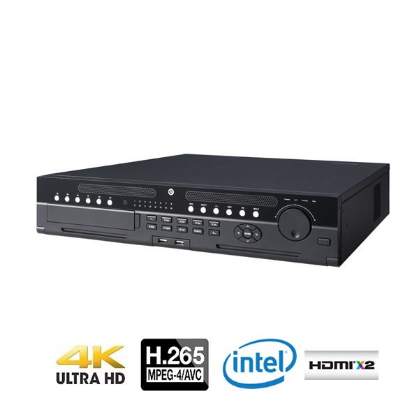 NVR 64CH | Hasta 12MP | TASA Bits 384Mbps | 2 HDMI/VGA | 8 HDD | ONVIF - DH-NVR608-64-4KS2