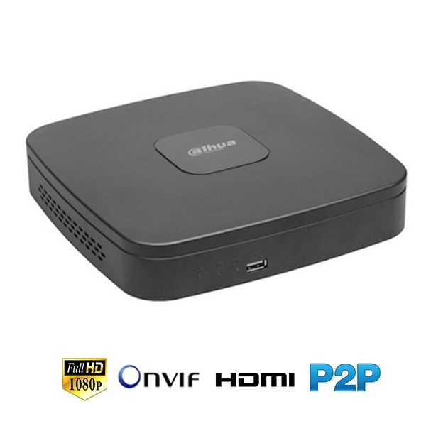 NVR 8CH | Hasta 1.3MP | TASA Bits 56Mbps | HDMI/VGA | 1 HDD | P2P | ONVIF - DH-NVR1108